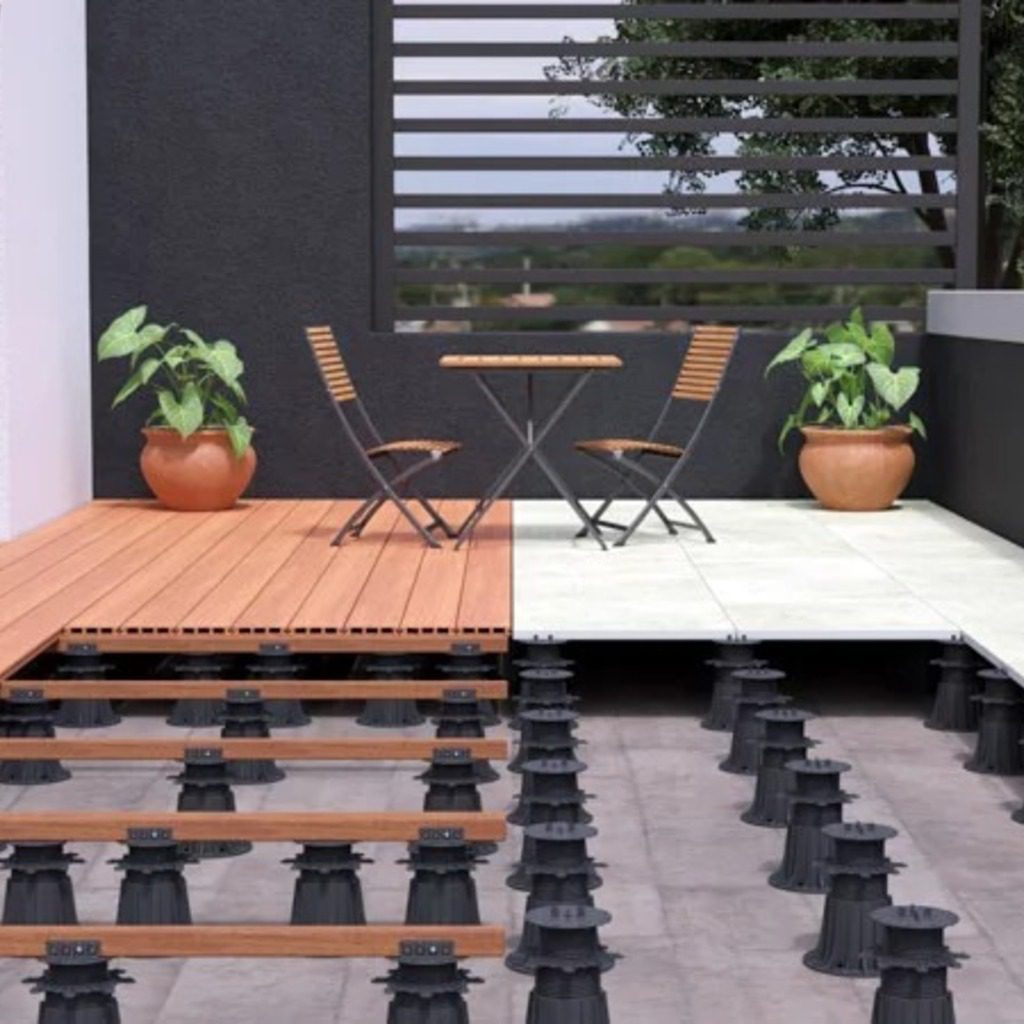 Adjustable wood deck 1