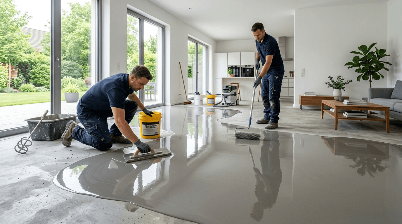 Residential Self-Leveling Flooring 1